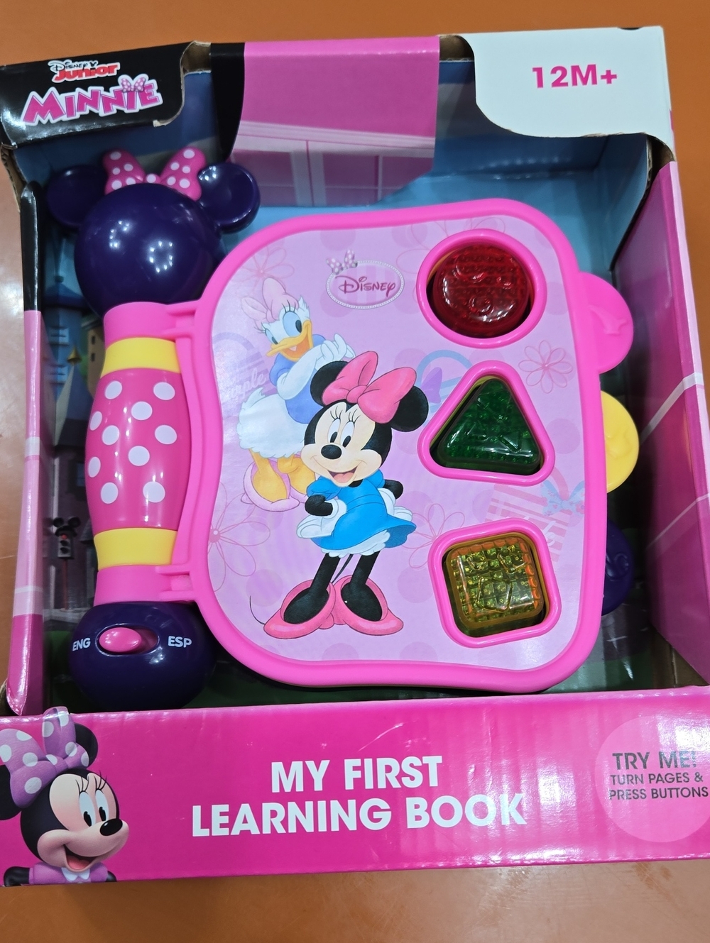 Disney Minnie Interactive Learning Book - Pink, Purple, Yellow, Green